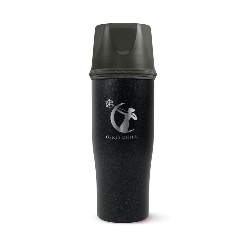 CERES CHILL Demigoddess Mini Breastmilk Chiller & Warmer – 6–16oz Portable Breast Milk Cooler, Storage & Baby Bottle for Travel, Work or On-The-Go – Pump Compatible Container – Starry Night - Image 1